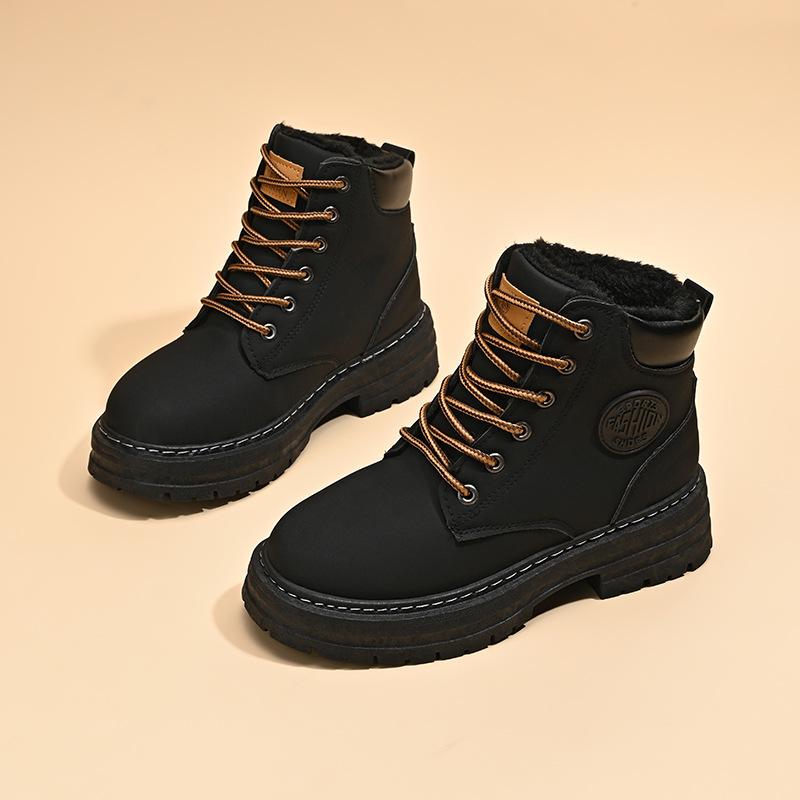 Winter New Fleece High Top Martin Boots Boots Thickened Warm Cotton Shoes MDX