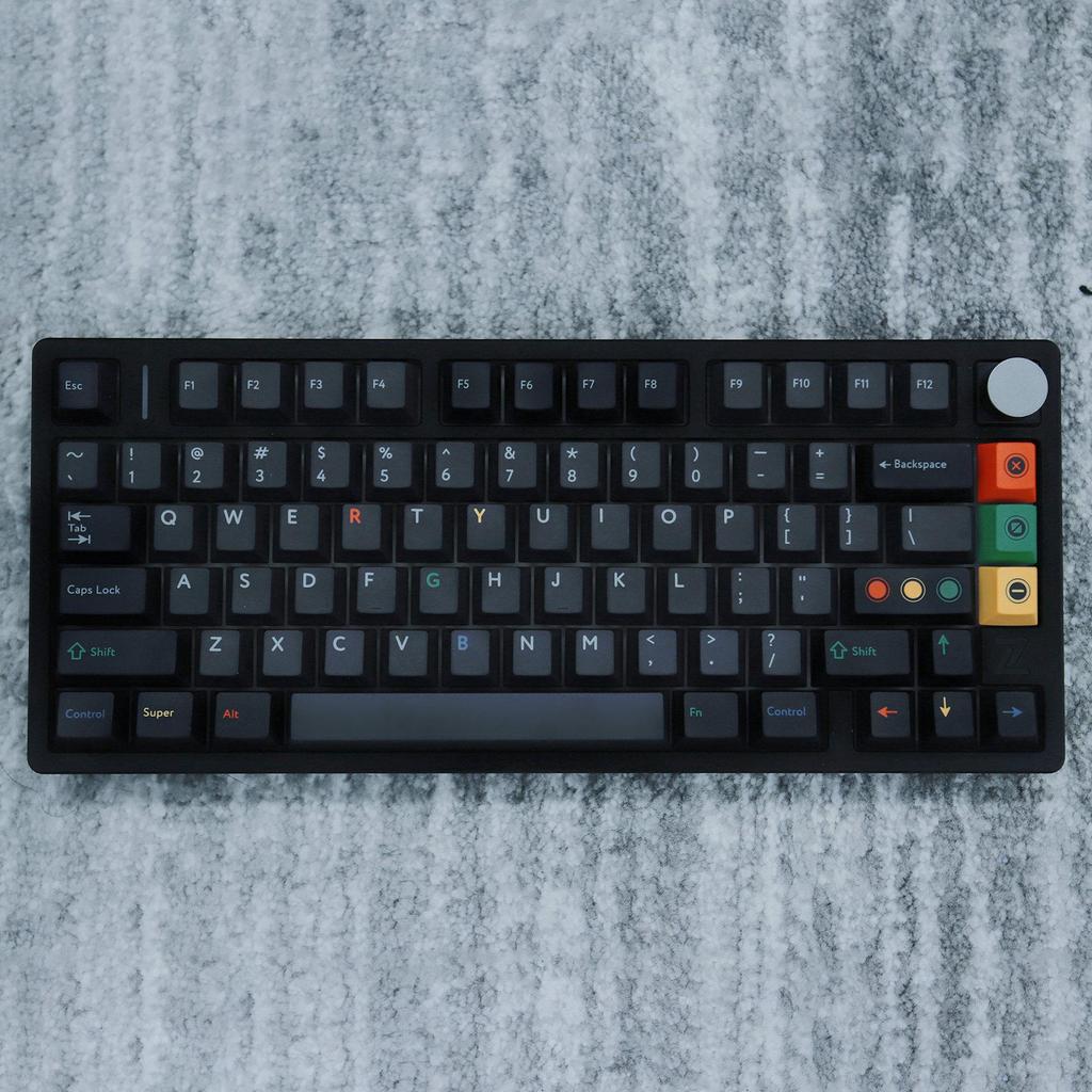 Retro High-End Wear-Resistant PBT Black Light Keycaps with Five-Sided Dye Sublimation for Cross Stem, Original Height, DIY