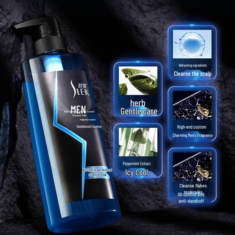 Slek Men s Refreshing Anti-Dandruff Fragrance Shampoo