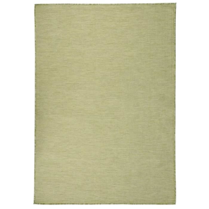 VidaXL Tapis à tissage plat d'extérieur 160x230 cm Vert