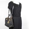 Dior Lady Dior Handbag Canage 2WAYShoulder black Nylon Women Used