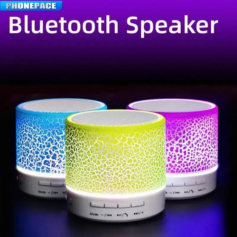 Mini Bluetooth Speaker Wireless Loudspeaker Crack LED SD Card USB Subwoofer MP3 Music Sound For PC Mobile