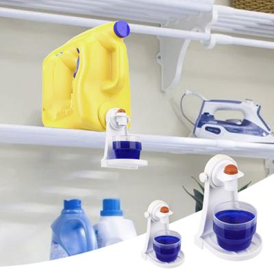 2 Pcs Laundry Detergent Holder Anti-drip Cup Holder Universal Firmly Hold On Spill Prevention Laundry Fabric Softener Drip Catcher Laundry Bottle