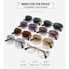 Round-edged triangular frame sunglasses, simple design, UV protection, suitable for driving and outdoor activities