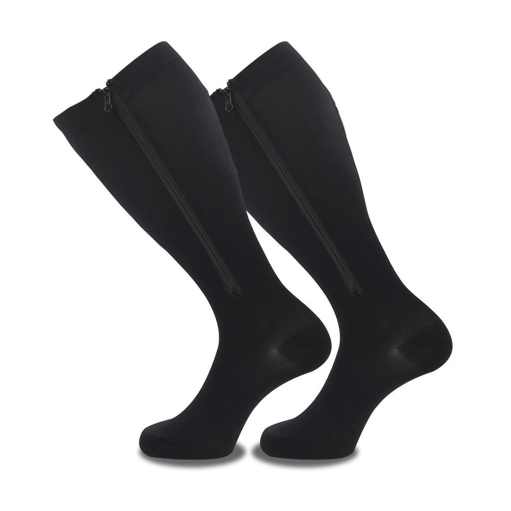 Zipper Compression Running Socks: Cross-Border Sports, Calf Support