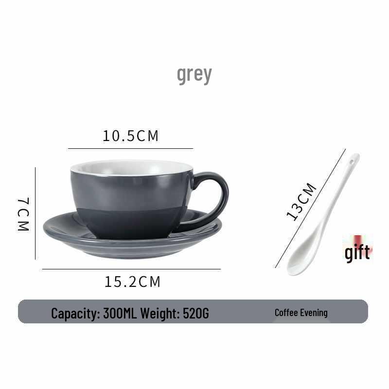 European Ceramic Coffee Set: Professional Latte Art, Cappuccino & Sawada Cups