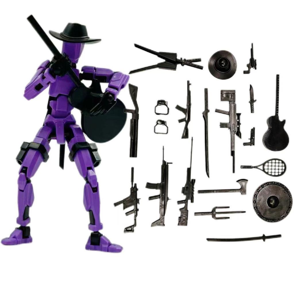 Creative Decompression Action Doll Set Assembly Model Ornament