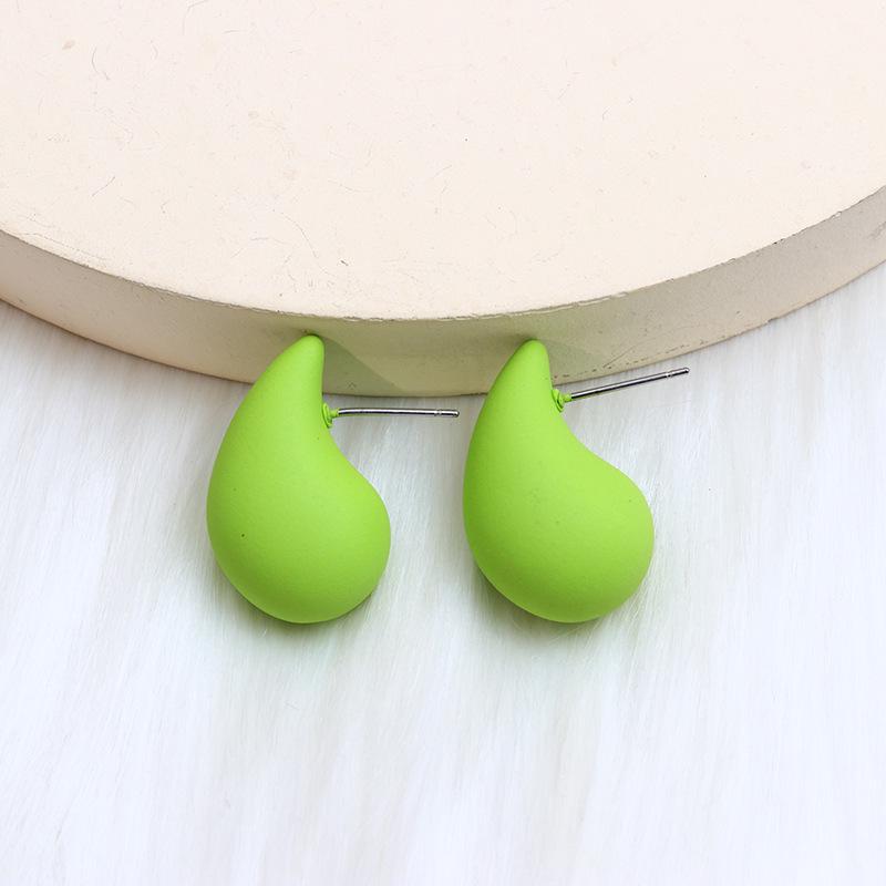 Plump Water Drop Acrylic Dangle Earrings - Simple & Fashionable Jewelry for Women