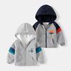 Children's Fleece-Lined Sweater Autumn and Winter Boys' Zipper Outwear Baby Boys' Hoodie Cartoon Car Tops Children's Clothing