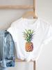 Trend Lovely Flower Cute Unisex  T Shirt Short Sleeve Tee Ladies Casual Top Female Clothing Fashion  Tshirt