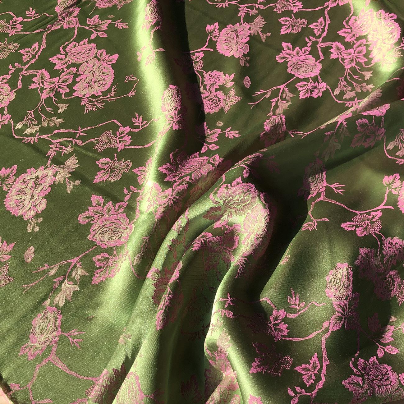 

Дуньхуанский шелк жаккардовый двухцветный имитация ципао ханьфу ткань