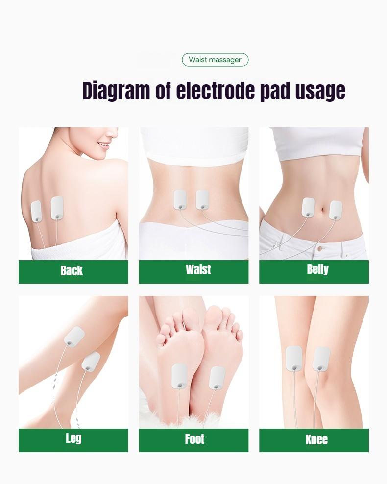 Waist Airbag Massager Hot Compress Vibration Pulse Relieves Back Pain Home Lumbar Massager