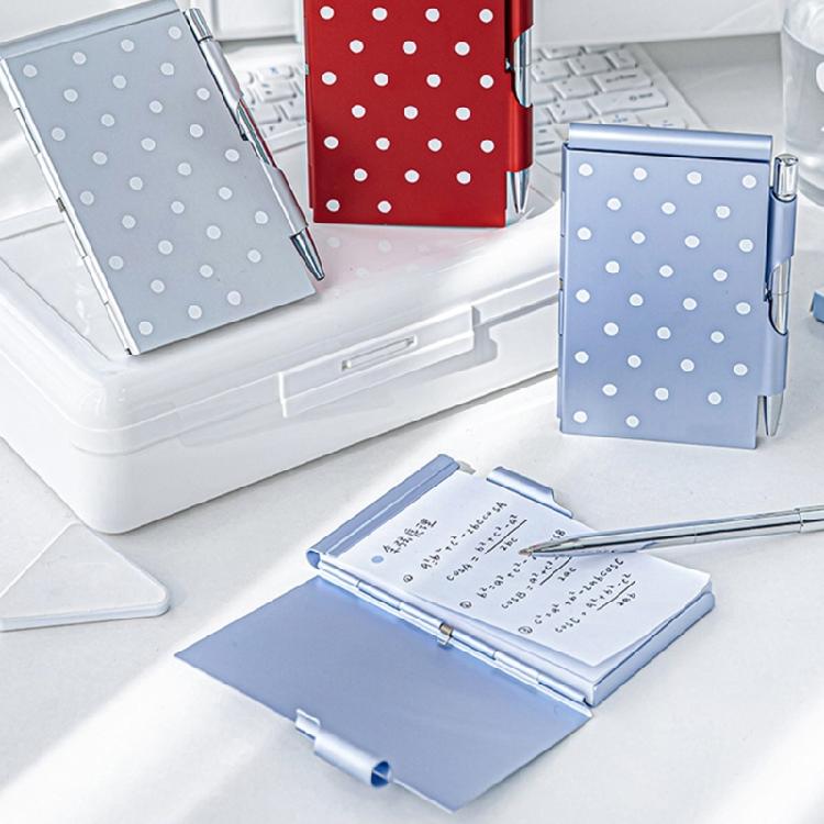 Pocket Journal Metal Writing Notepads With Ballpoint Pen For Students And Business Workers Daily Note Taking Journaling