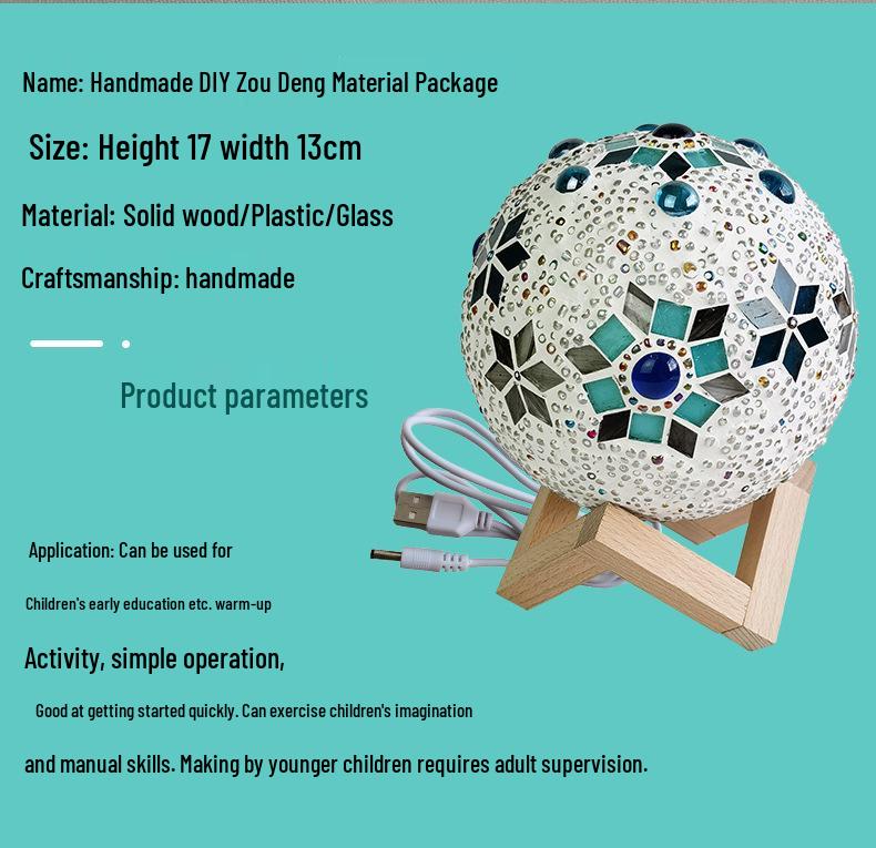 Κιτ Μωσαϊκού Φεγγαριού DIY - Χειροποίητο Νυχτερινό Φως Αφής για την Ημέρα της Μητέρας