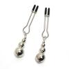 Durable Metal Nipple Clamps with Lovely Bell BDSM Breast Bondage Toy for Couple Game Play