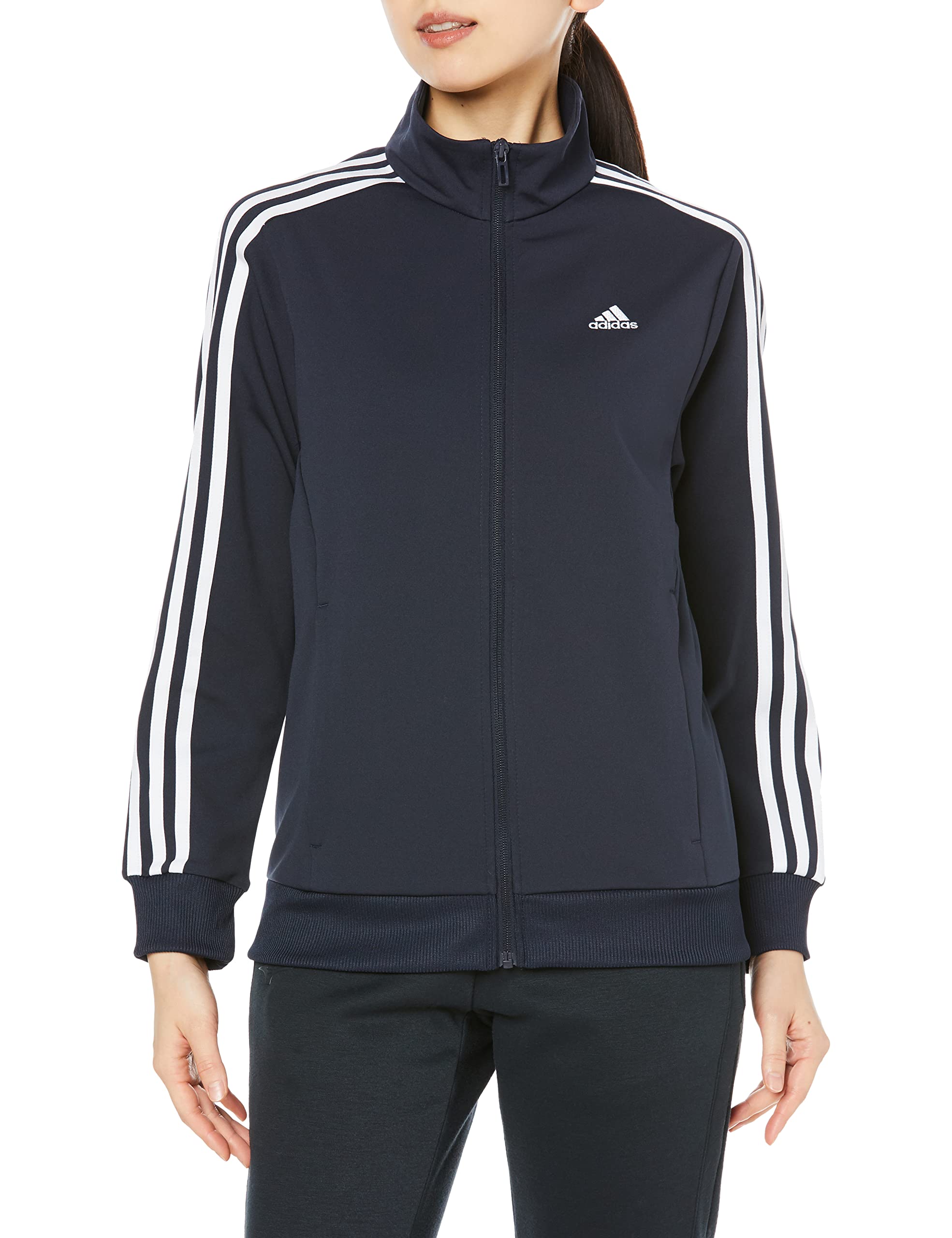 

Adidas BUJ49 Женский топ Track Legend размера M с тремя полосками, свободного кроя, из двойного трикотажа, цвет чернила/белый (IA5191),