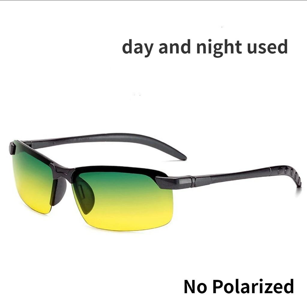 Yellow High-end Night Vision Driving Glasses Unpolarized UV Sunglasses PC Ultralight Driver Mirror Outdoor Driving Goggles Men