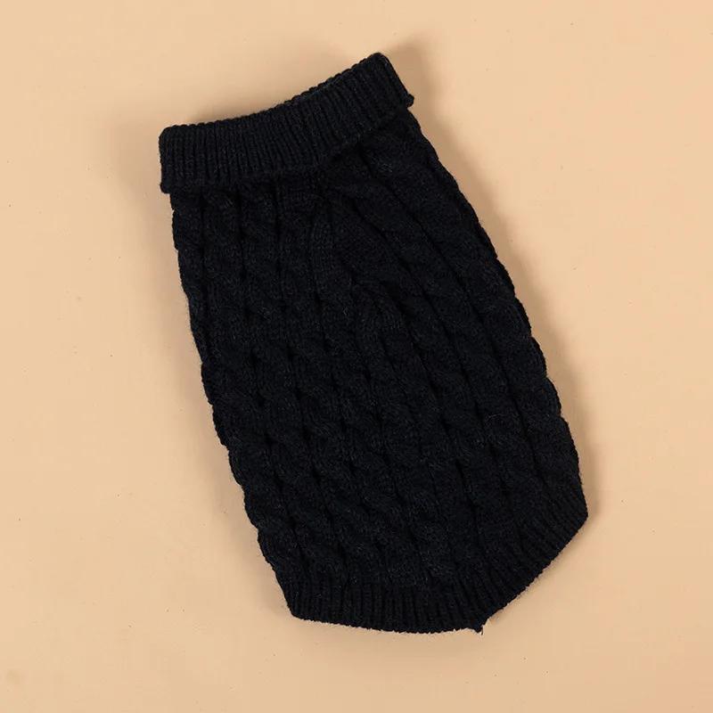 Winter Warm Knitted Dog Sweater Turtleneck Pet Vest Soft Coat for Small Medium Dogs Chihuahua Yorkie Teddy