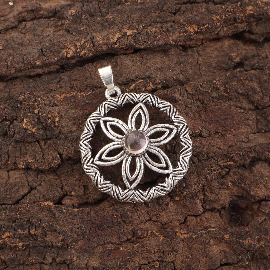 Ametrin Anhänger, 925 Sterling Silber Edelstein Schmuck, handgefertigter Anhänger, Für Thanksgiving