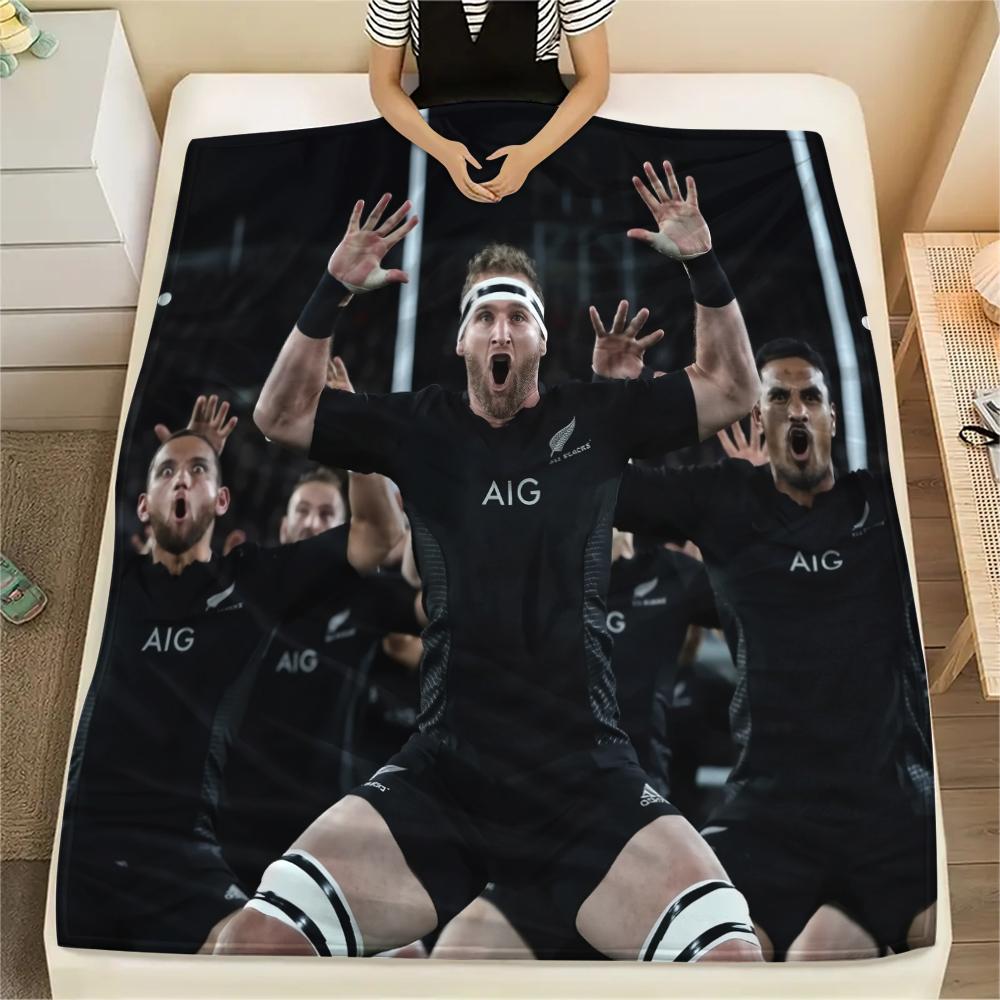 All Blacks,pattern Flannel Blanket, High quality Comfortable for All Seasons, Home Decor, Warmth and Comfort, Perfect for Gifts.