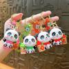 Kreativer Glücks-Panda Leuchtendes Nachtlicht Schlüsselanhänger: Süßer Figuren-Taschenanhänger und kleines Geschenk.