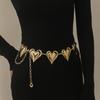 European and American Jewelry Love Waist Chain Belly Button Chain with Skirt Women's Niche High-end Chain Belt
