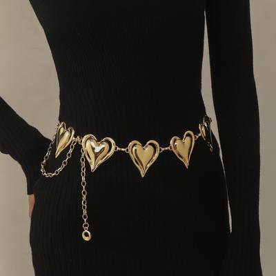 European and American Jewelry Love Waist Chain Belly Button Chain with Skirt Women's Niche High-end Chain Belt