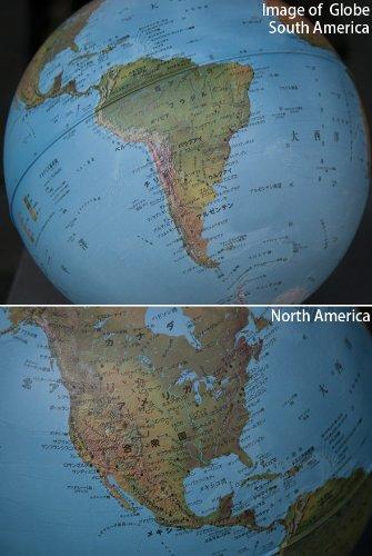 Orbys Globe, 6 Types Available, Topographical Map, 25cm Diameter [No Light], Interior Decor for Kids, Topography and Geography Education, Recommended