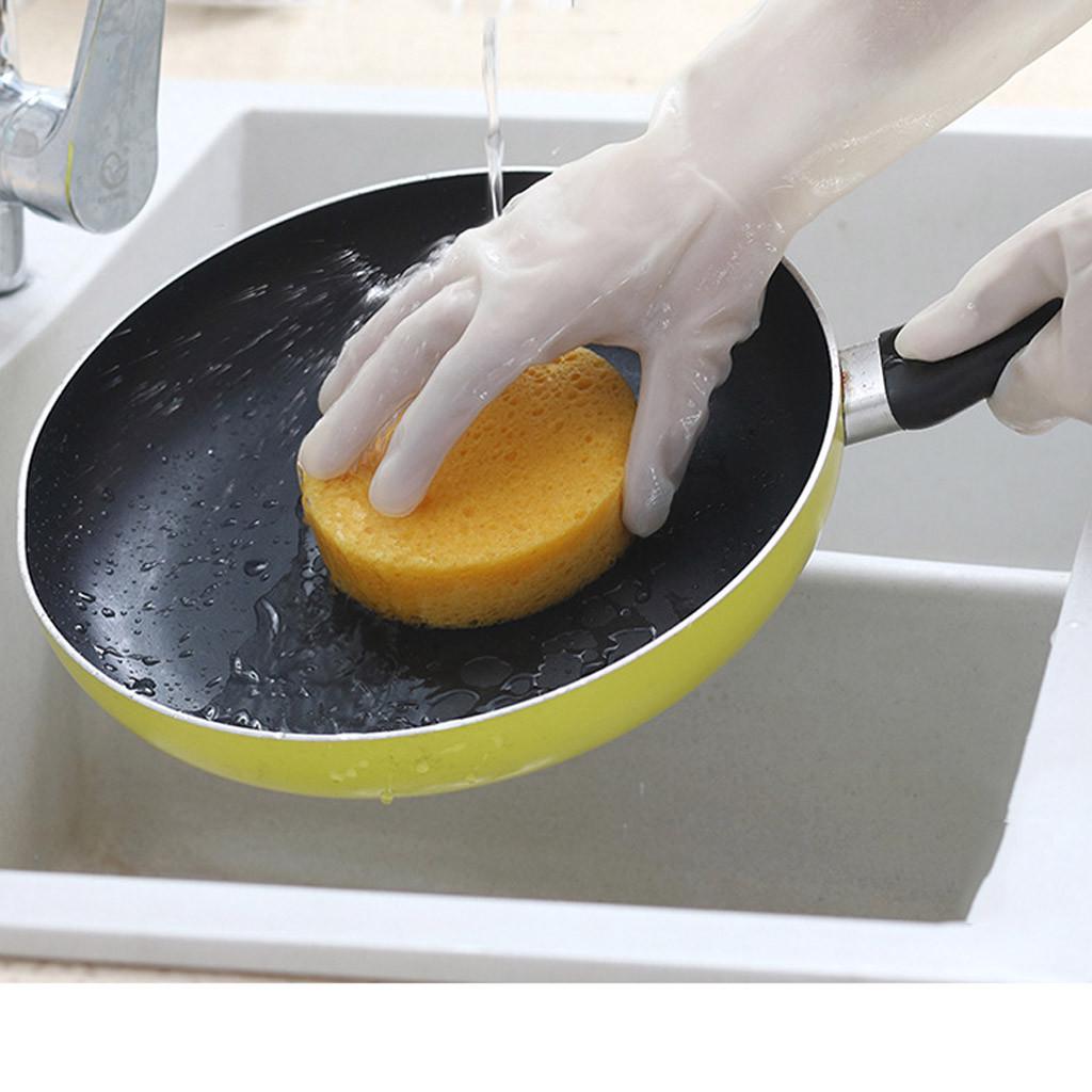 Nitrile Cleaning Gloves Reusable Household Kitchen Dishwashing Heavy Duty Gloves