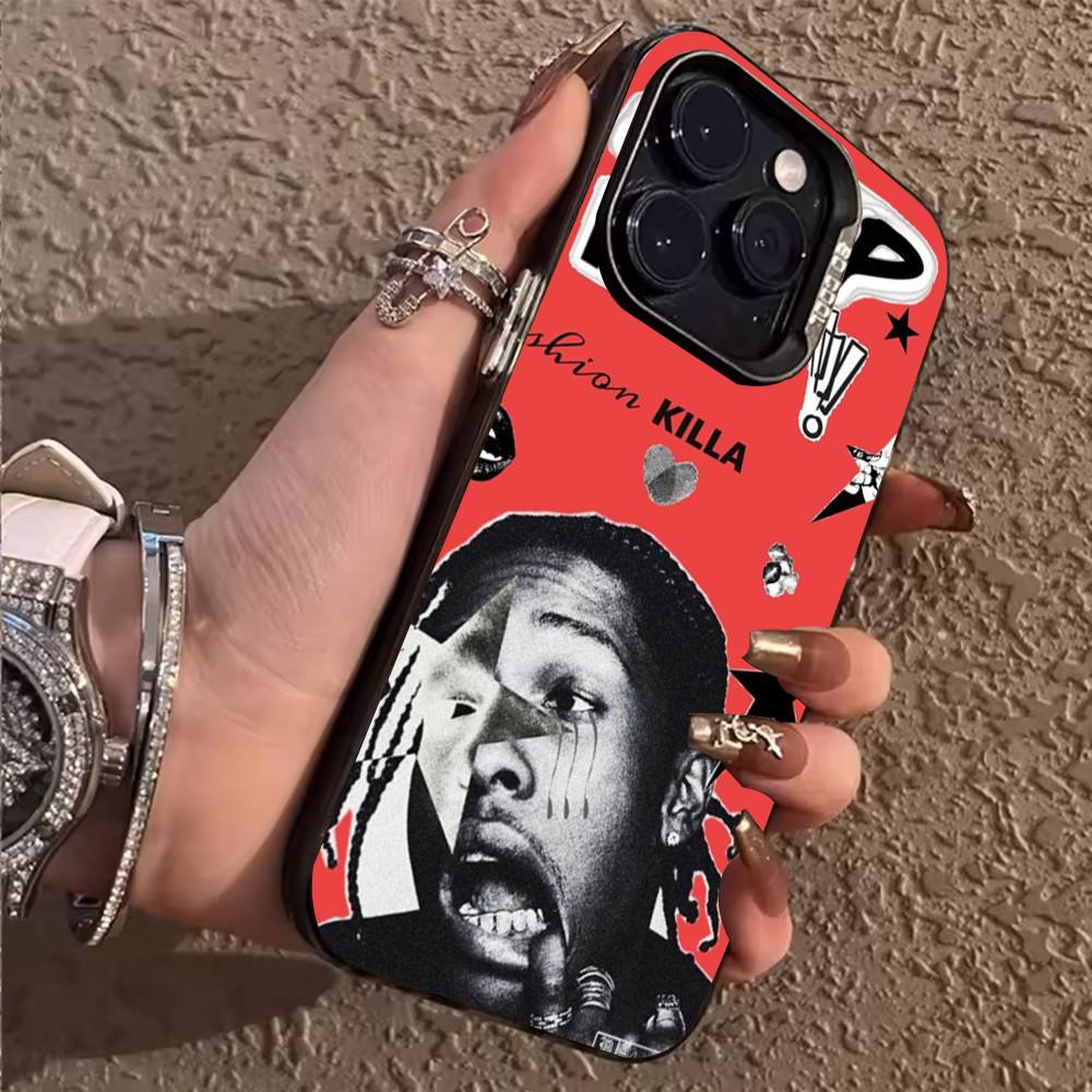 

A- ASAP Rocky Rapper Phone Case For iPhone 17,16,15,14,13,12,11,Pro,MAX,Plus TPU Soft To Skin-friendly Cover iPhone15promax