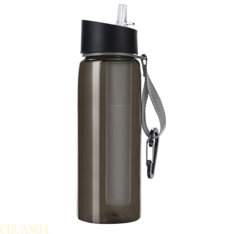 A1A2 Filtered Water Bottle, 0.01-Micron Water Filter Bottle Reusable Reusable Water Purifier Bottle for Hiking Travel Camping