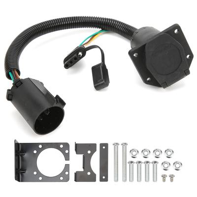 7-poliger Anhängerstecker 7?Stift 4?Pin Plug and Play Anhänger Kabelbaum mit Halterung Schraube Mutter für