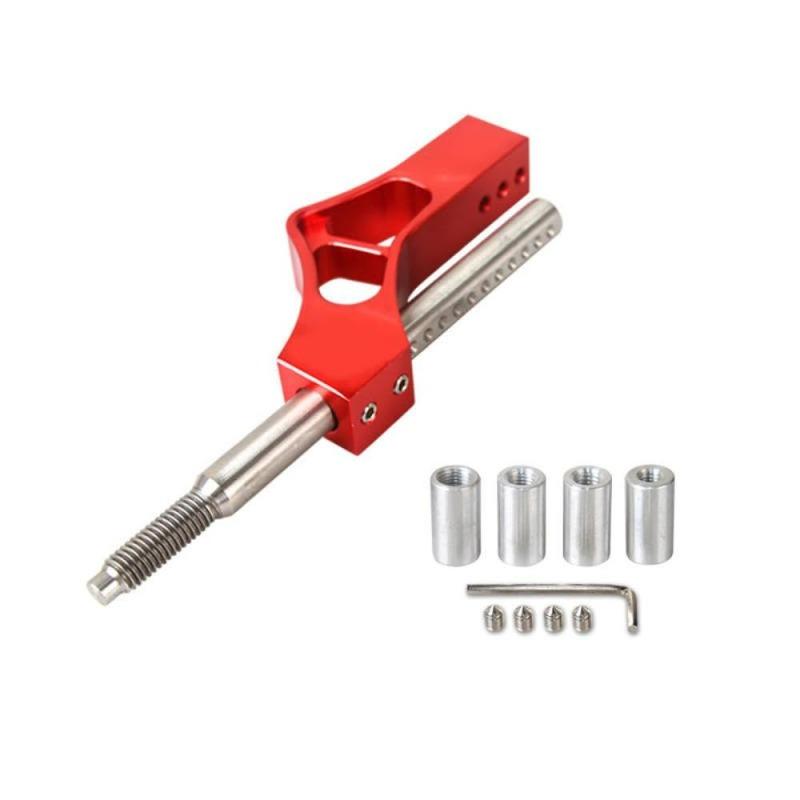 With 4 Adapter Adjustable Height New Adjustable Height Car Shift Knob Extender Aluminum Lever Single Bend Shifter Extension