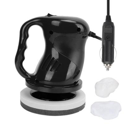 Car Power Polishing Waxing Machine Tool Set 12V 40W Portable Replacement for Home OutdoorBlack