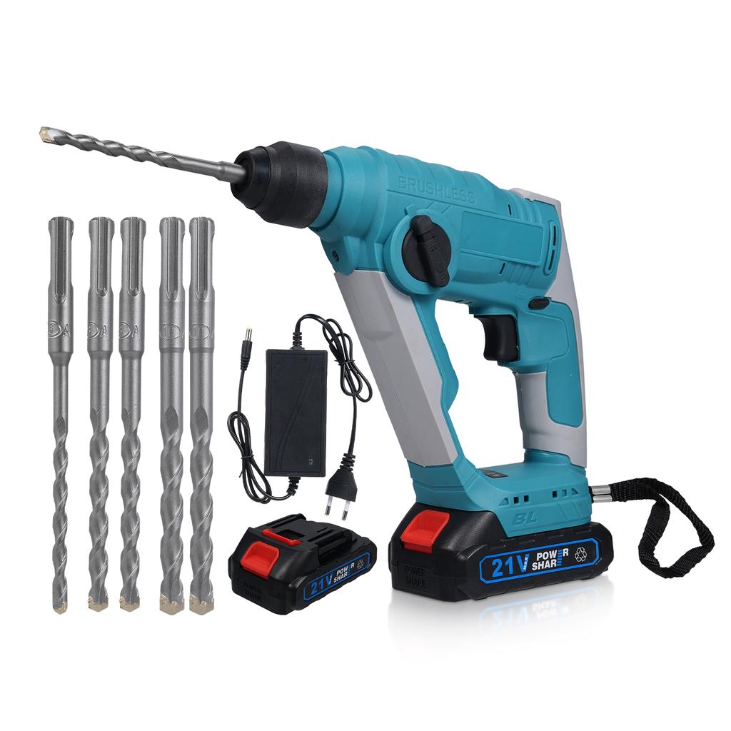 21V Elektrikli Kırıcı Fırçasız 2.0J Kırıcı Kablosuz Elektrikli Ağır Hizmet Kırıcı Hassas Başlatma