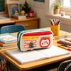 Käseförmiges Federmäppchen für Schüler Große Kapazität Schreibwarentasche für Mittel- und Grundschule Multifunktional Einzigartiges Geschenk für den Schulanfang