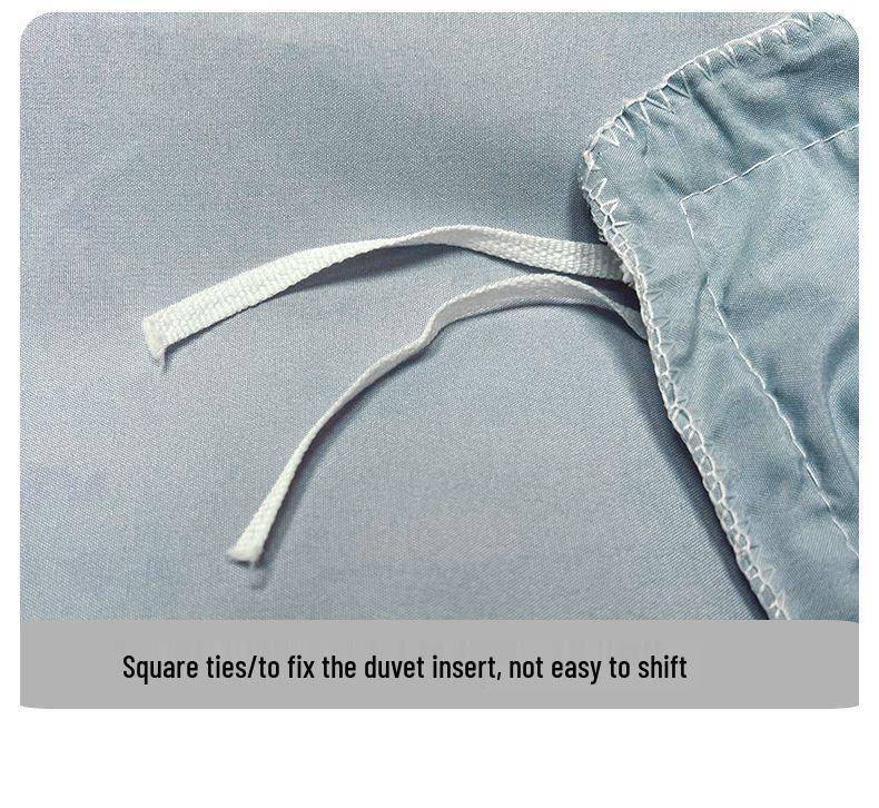 G5Z Embossed Jacquard Luxury Washed Cotton Bedding Set - Duvet, Bed Sheet, Fitted Cover (4 Pieces)