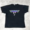 Van Halen World Tour 2007 T-Shirt Men's Medium Pullover Tee Double Sided Black Unisex T-Shirt