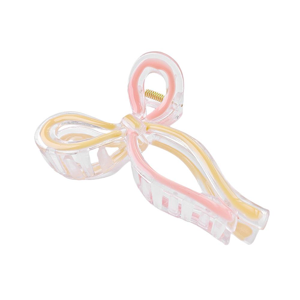 European and American Two-Color Large Bow Hair Clip