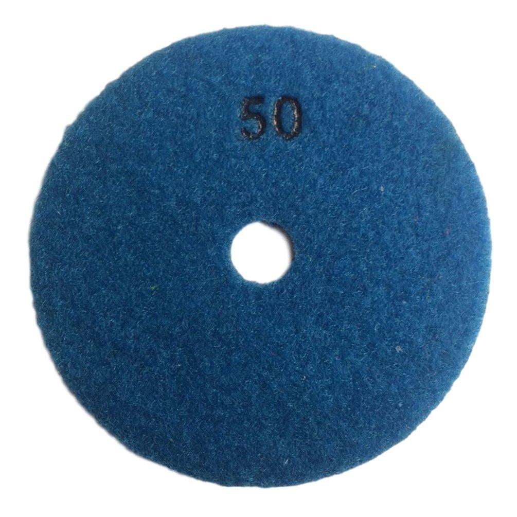 Konfor 100mm Diamond Polishing Pads, Dry Grinding Cutter for Marble and Granite, Pack of 7