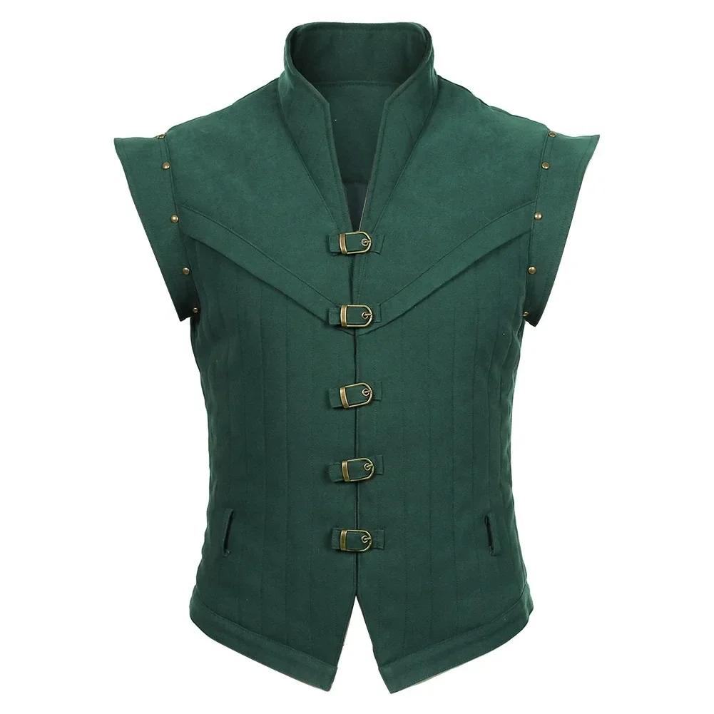 Flynn Rider Cosplay Costume Green Vest White Shirt Brown Pant Adult Carnival Uniform Anime Halloween Costumes for Man