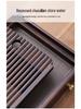 Bamboo Tea Tray with Water Storage - Simple Rectangular Design for Tea Sets