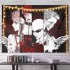 Nana Punk Rock Black  Pink Anime Collage Tapestry Wall Hanging Art Decor for Bedroom Otaku Cozy Study Space Decor