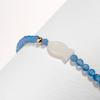 14K Natural Agate Mother-of-Pearl Fish Bracelet Lucky Gift