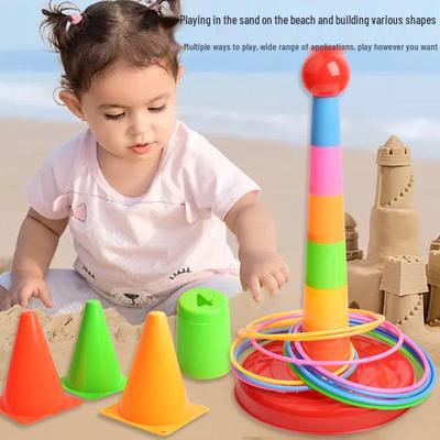 Family Fun Ring Toss & Stacking Game for Kids and Parents At Amusement Parks