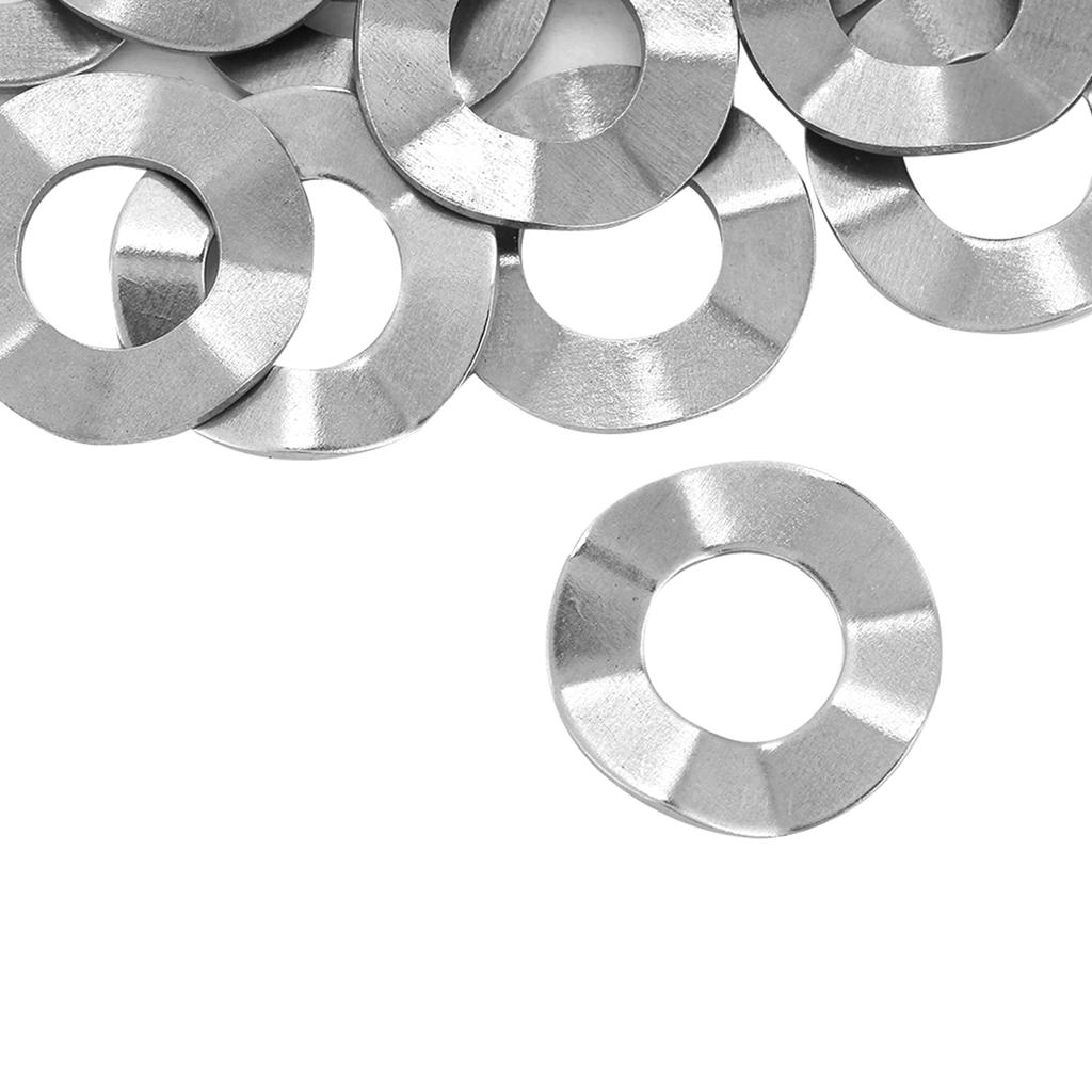 M10 20pcs Stainless Steel Wave Washer Gasket Spring Washers Lock Tools