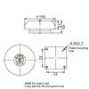 Alarm Bell Fire Alarm Bell CB‑6B 95dB Metal Electric Round Alarm Bell School Home Factory Security Alarm Bell Metal Alarm Bell