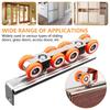 2 PCS Easy To Use Sliding Door Track Sturdy Sliding Door Carriage Sliding Door Kit  Through Door