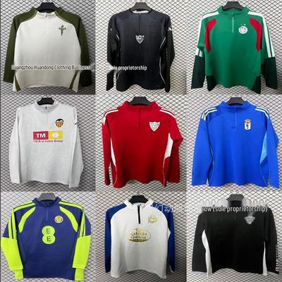 2526 New Football Casual Half-Zip Long Sleeve Top - Celta, Sevilla, Granada, Scotland