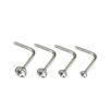14Pcs/Set Unisex Body Piercing Jewelry Rhinestone Stainless Steel Nose Stud Ring